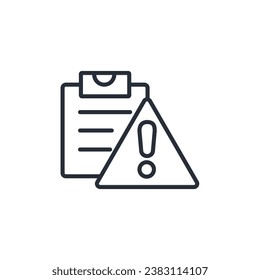 icono de riesgo. vector.Curso editable.Signo de estilo lineal para uso de diseño web,logotipo.Ilustración de símbolo.