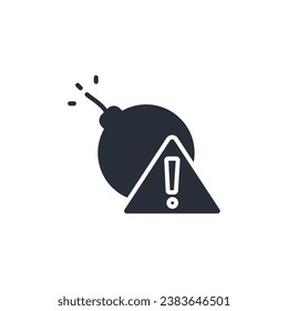 icono de riesgo. vector.Curso editable.Signo de estilo lineal para uso de diseño web,logotipo.Ilustración de símbolo.