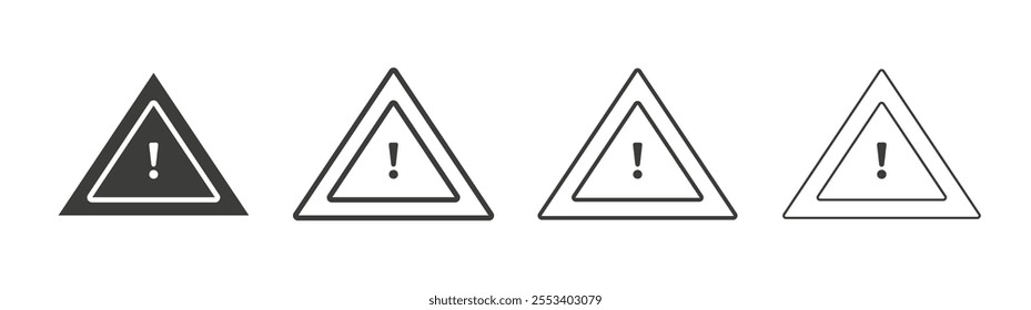Risk icons collection. vector set in black color