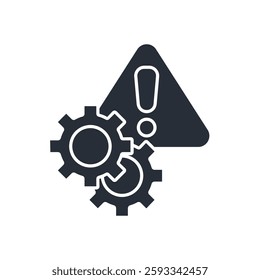 risk icons isolated on White Background. Flat style design