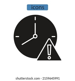 risk icons  symbol vector elements for infographic web