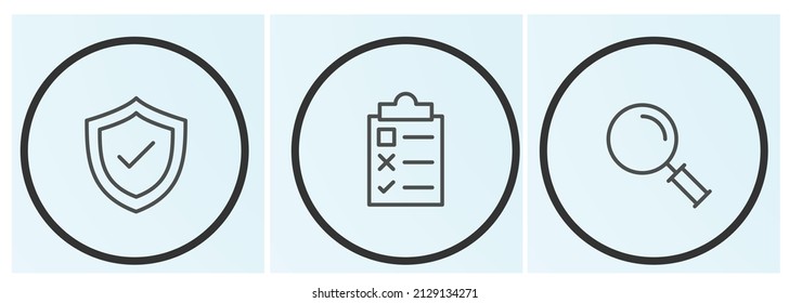 Risk Identification, Risk Assessment, Risk Mitigation Icon Vector Design