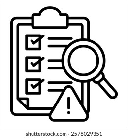 Risk Identification Icon Element For Design