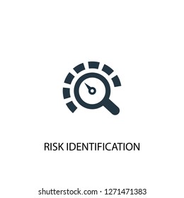 Risk Identification icon. Simple element illustration. Risk Identification concept symbol design. Can be used for web and mobile.