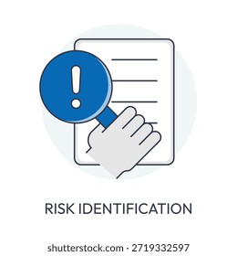 Ícone de Identificação de Risco no Business Management