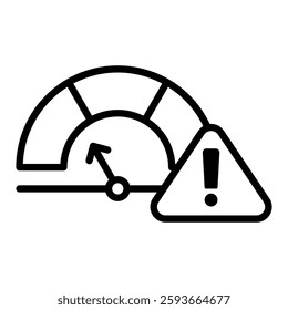 Risk Indicator Icon in Glyph Style. Simple Vector Design. Simple Vector Glyph Icon