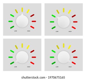 risk indicator icon isolated on whote background