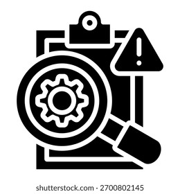 Elemento De Ícone Do Relatório De Inspeção De Risco Para Design