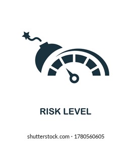 Risk Level icon. Simple element from risk management collection. Creative Risk Level icon for web design, templates, infographics and more