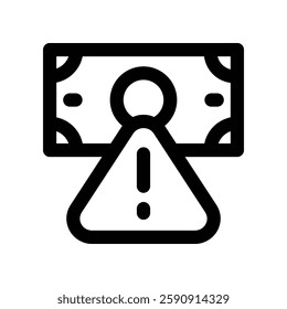 risk line icon. vector icon for your website, mobile, presentation, and logo design.
