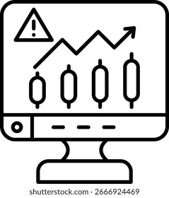 Risk Line vector Icon Design