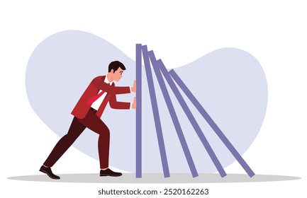 Risk Management and Risk Assessment for Risks level data and risk handling at business risks management with handle risk at work. business person protecting from risks to prevent project from failing