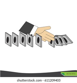 Risk management Business concept