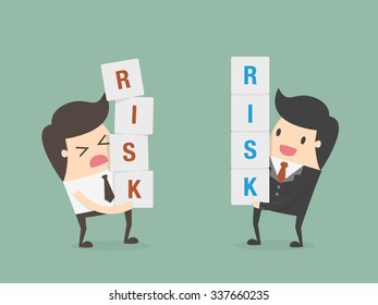 Risk Management. Business Concept Cartoon Illustration