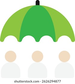 Risikomanagement Business Icon Vektorgrafik flach