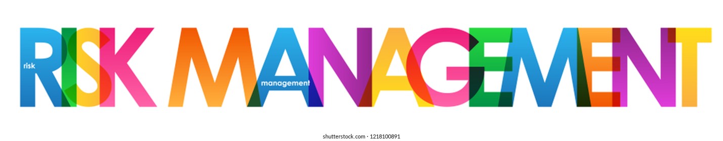 RISK MANAGEMENT colorful letters banner