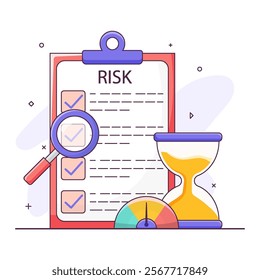 Risk Management, Counting Money, Calculating Debt Payments, Investment Risk Financial Risk Concept Isolated white Background