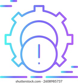 Risk Management Crisis management icon with blue duotone style. process, solution, project, control, danger, digital, protection. Vector illustration