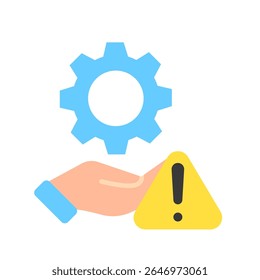 Risk Management flat color, mini illustration icon. use for modern concept, print, UI, UX kit, web and app development. Vector related to risk management, business, finance.

