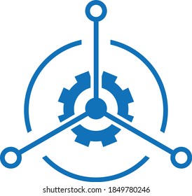 risk management icon. Access, control, identify, review. Vector icon