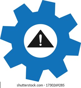 Risk management icon. Risk analysis iconvector   