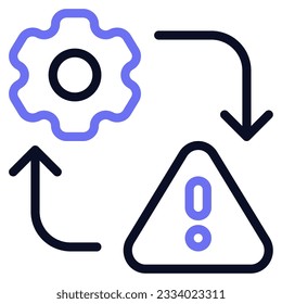 El icono de Gestión de Riesgos se puede usar para uiux, web, app, infografía, etc