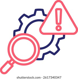 Risk Management Icon Color Vector Illustration