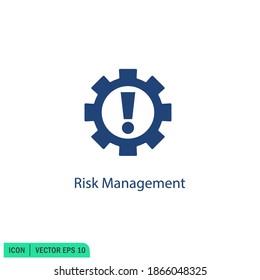 risk management icon danger symbol logo template