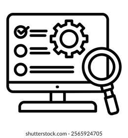 Risk Management Icon Element For Design