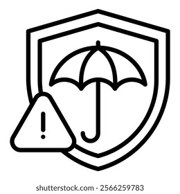 Risk Management Icon Element For Design