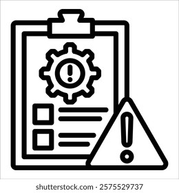 Risk Management Icon Element For Design