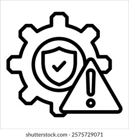 Risk Management Icon Element For Design