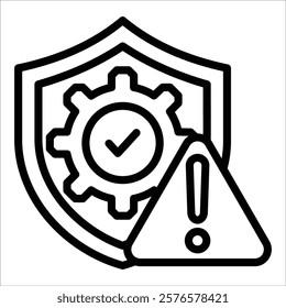 Risk Management Icon Element For Design