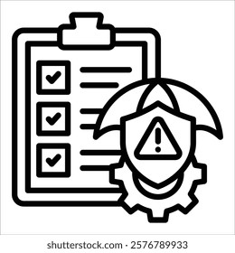 Risk Management Icon Element For Design