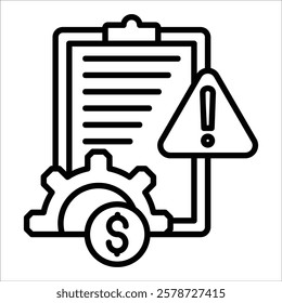 Risk Management Icon Element For Design