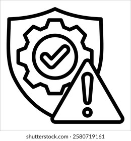 Risk Management Icon Element For Design