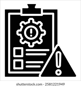 Risk Management Icon Element For Design