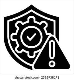 Risk Management Icon Element For Design