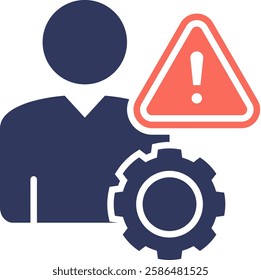 Risk Management Icon Element for Design