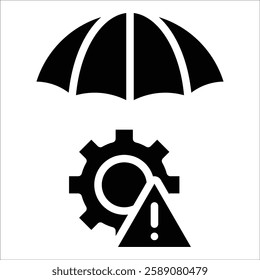 Risk Management Icon Element For Design