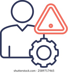 Risk Management Icon Element for Design