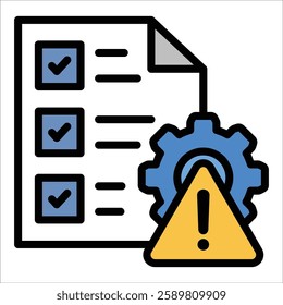 Risk Management Icon Element For Design