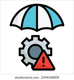 Risk Management Icon Element For Design