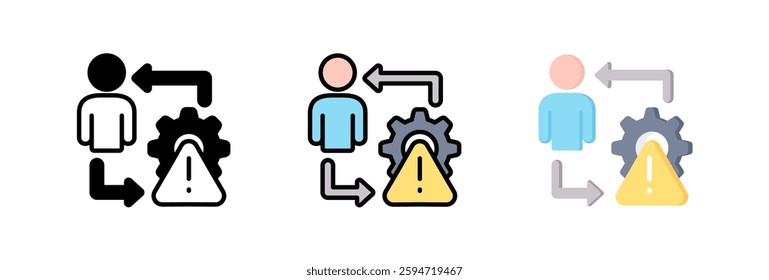 Risk Management Icon Element For Design