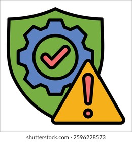 Risk Management Icon Element For Design