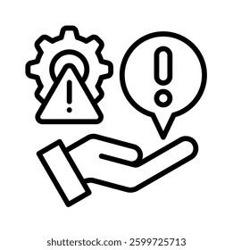 Risk Management Icon Element for Design