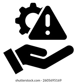 Risk Management Icon Element for Design