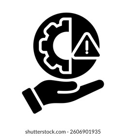 Risk Management Icon Element for Design