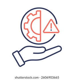 Risk Management Icon Element for Design