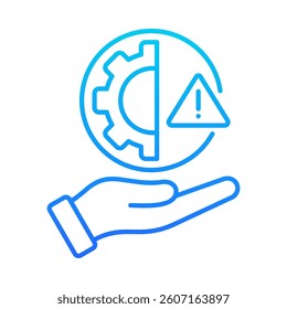 Risk Management Icon Element for Design